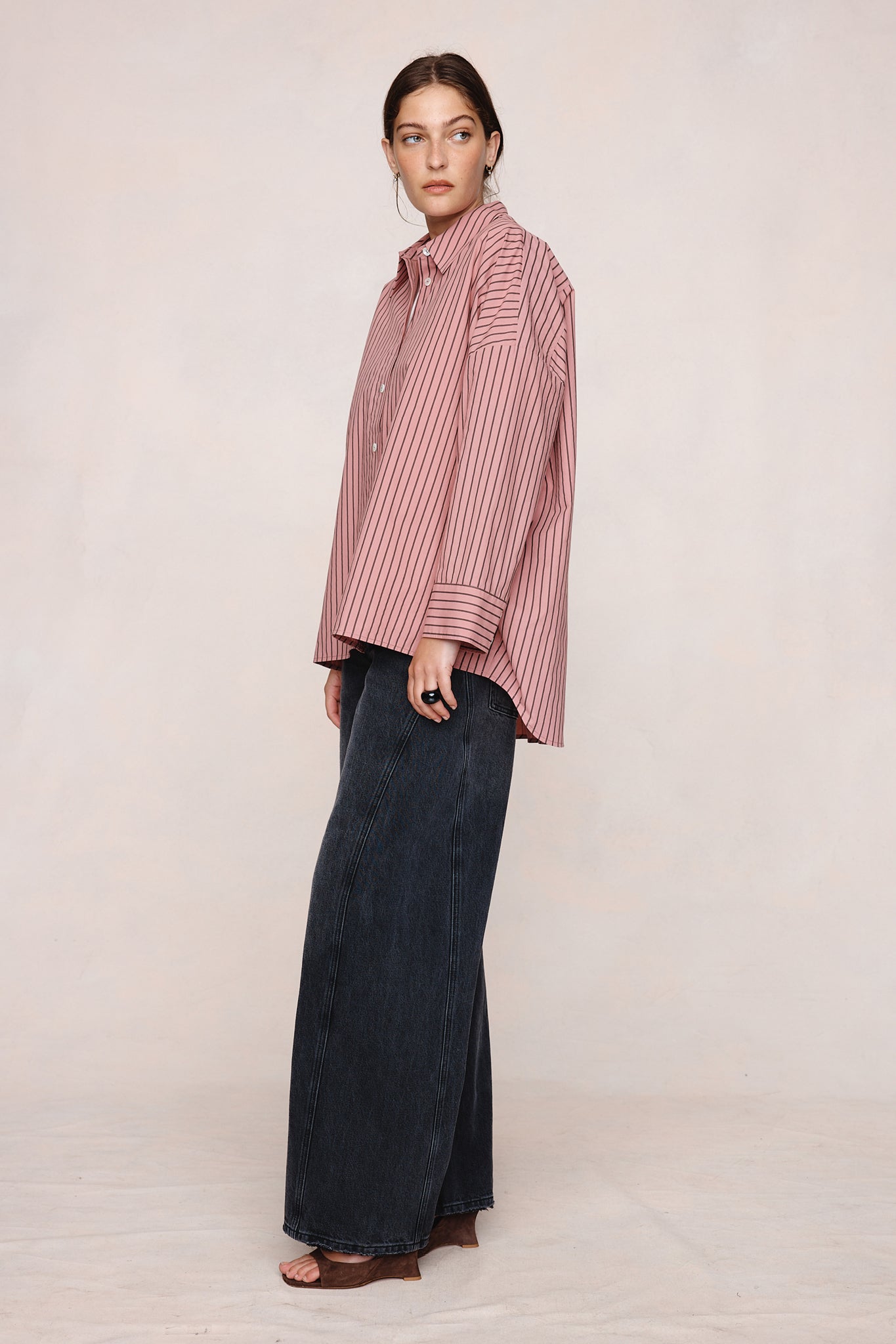Marle Edie Shirt Rosewood Stripe