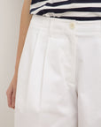 Assembly Label Ellen Cotton Twill Short White