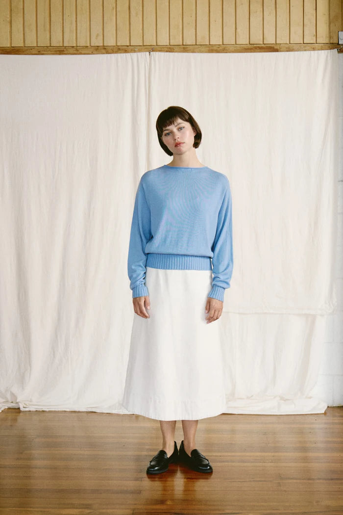 Francie Trinket Knit Celeste Blue