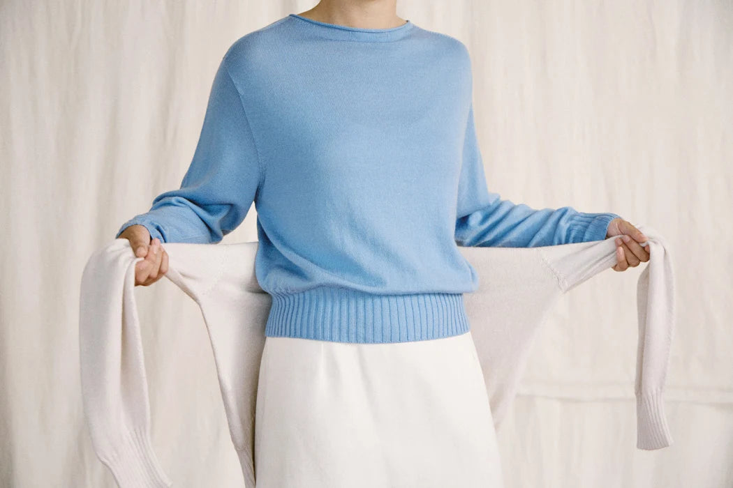 Francie Trinket Knit Celeste Blue