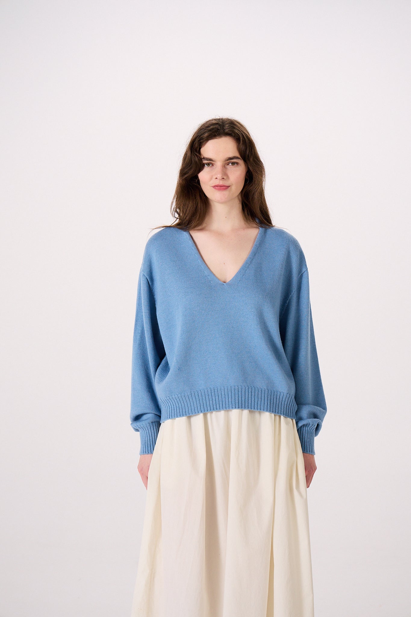 Francie Locket Knit Celeste Blue