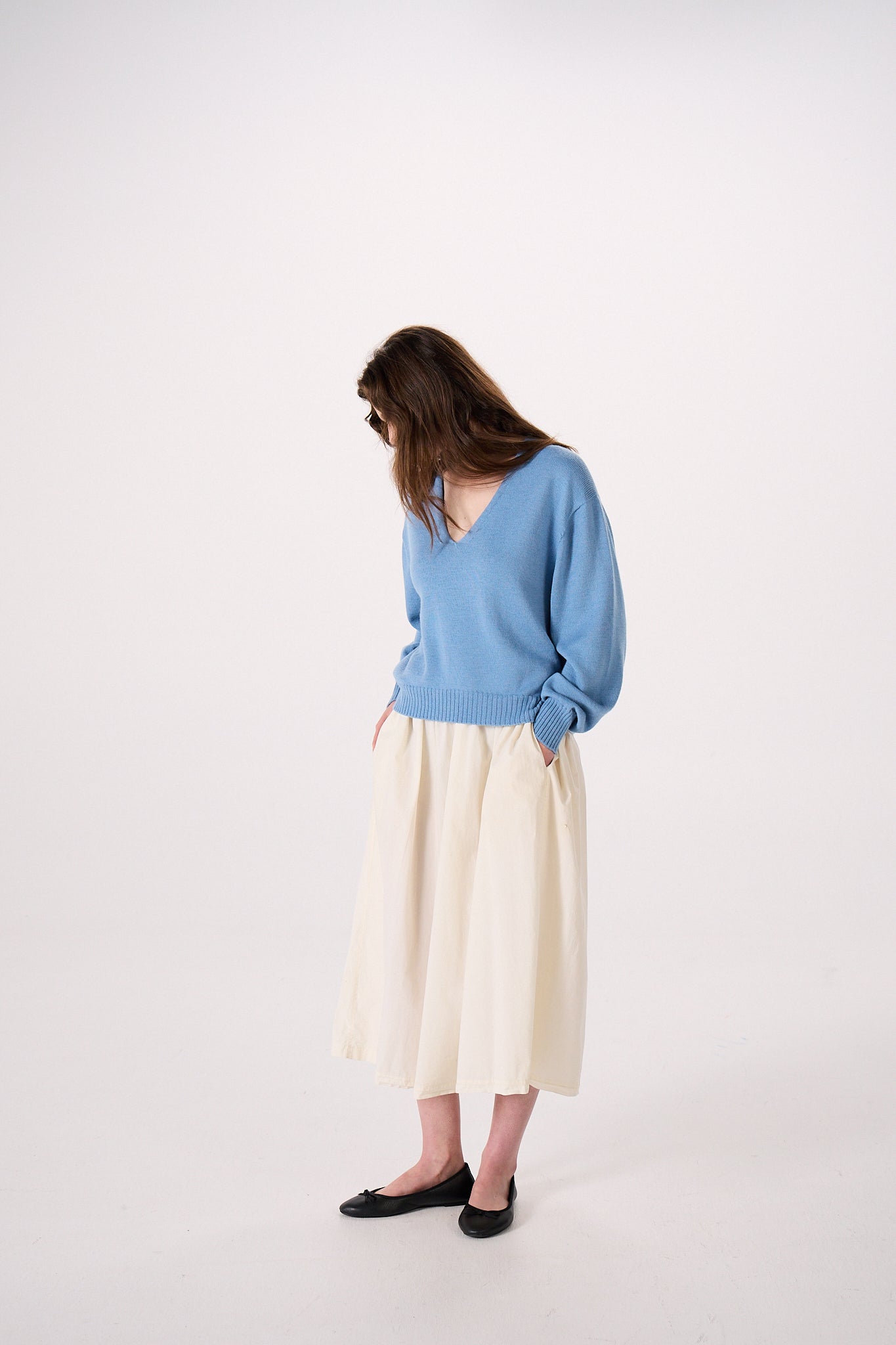 Francie Locket Knit Celeste Blue