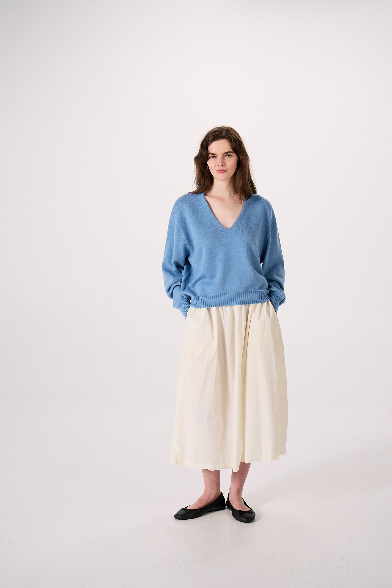 Francie Locket Knit Celeste Blue