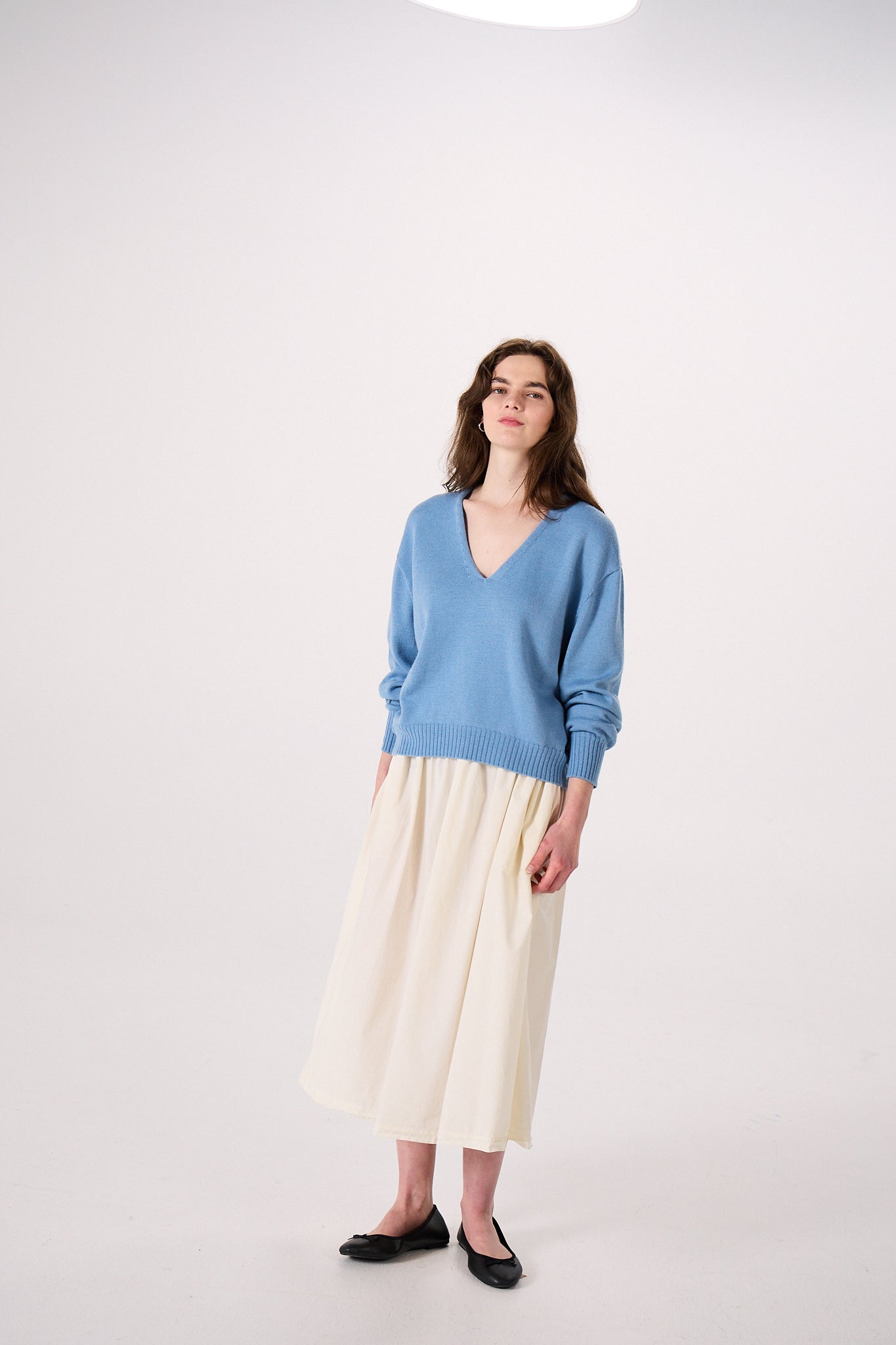 Francie Locket Knit Celeste Blue