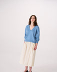 Francie Locket Knit Celeste Blue