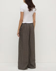Assembly Label Harriet Check Pant Brown Black