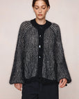 Marle Jasper Cardigan Black Greige