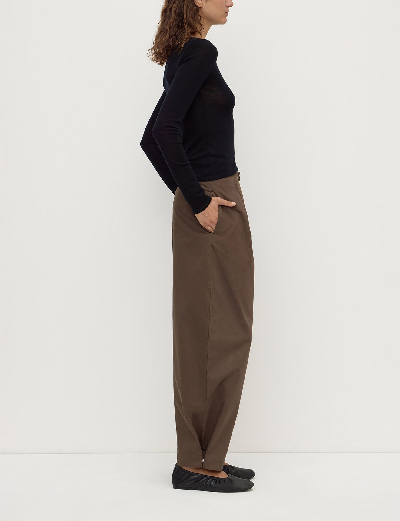 Assembly Label Jasmine Cotton Adjustable Barrel Pant Military
