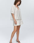 Marle Kendra Top Grey Stripe