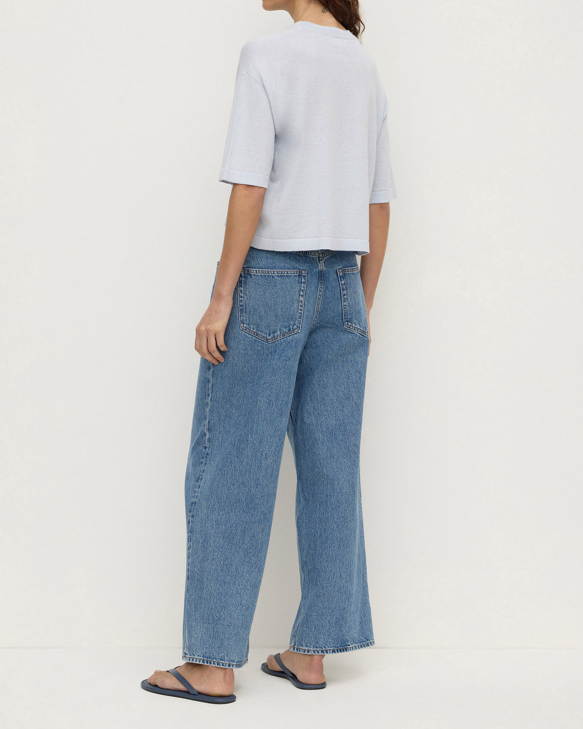 Assembly Label Kensy Cotton Cashmere Tee Powder Blue