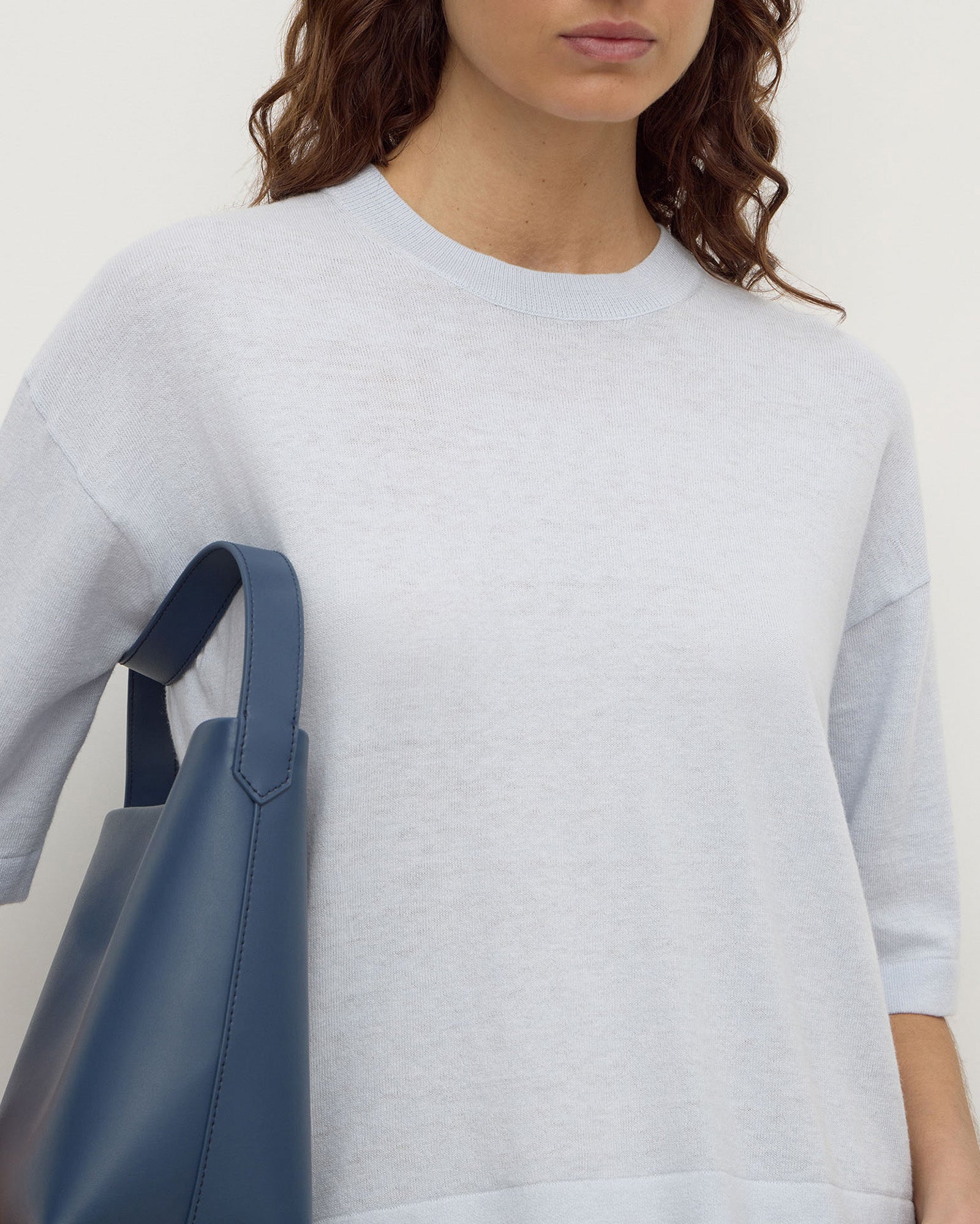 Assembly Label Kensy Cotton Cashmere Tee Powder Blue