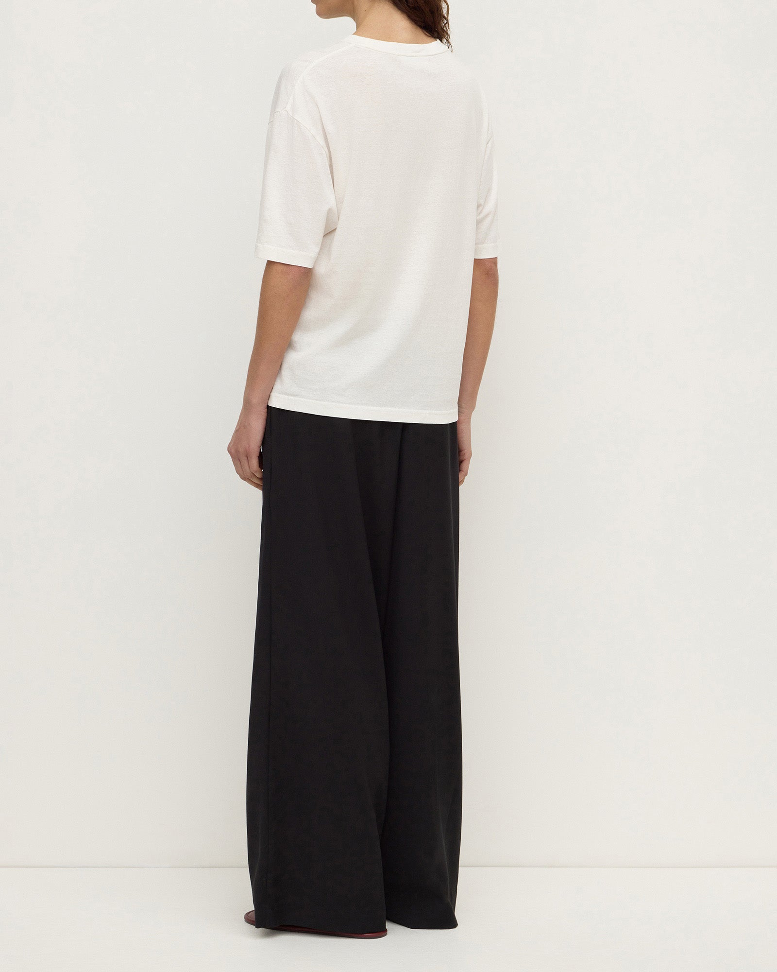 Assembly Label Kira Cotton Hemp Tee Antique White