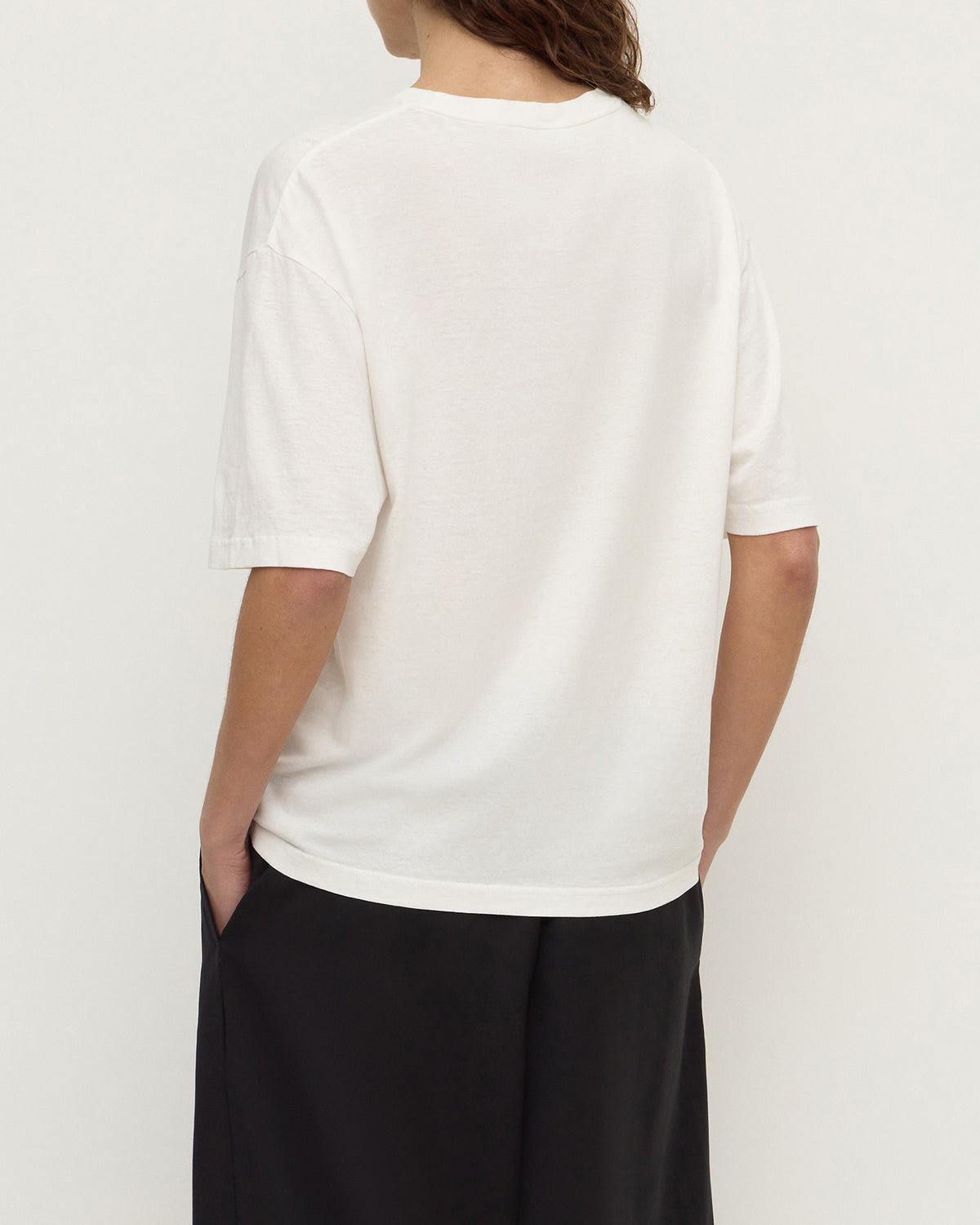 Assembly Label Kira Cotton Hemp Tee Antique White