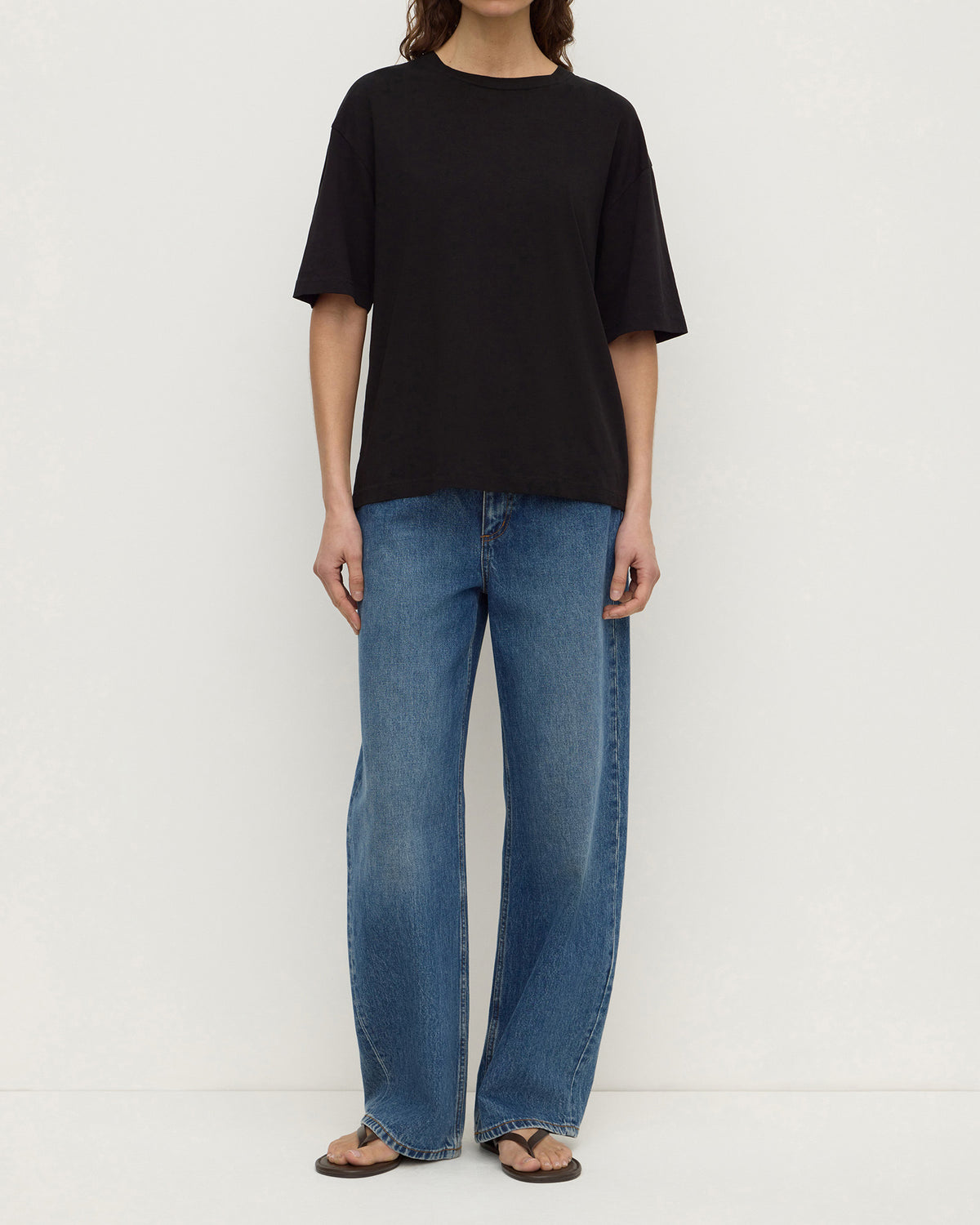 Assembly Label Kira Cotton Hemp Short Sleeve Tee Black