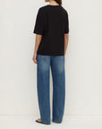 Assembly Label Kira Cotton Hemp Short Sleeve Tee Black