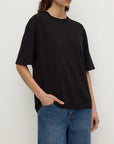 Assembly Label Kira Cotton Hemp Short Sleeve Tee Black