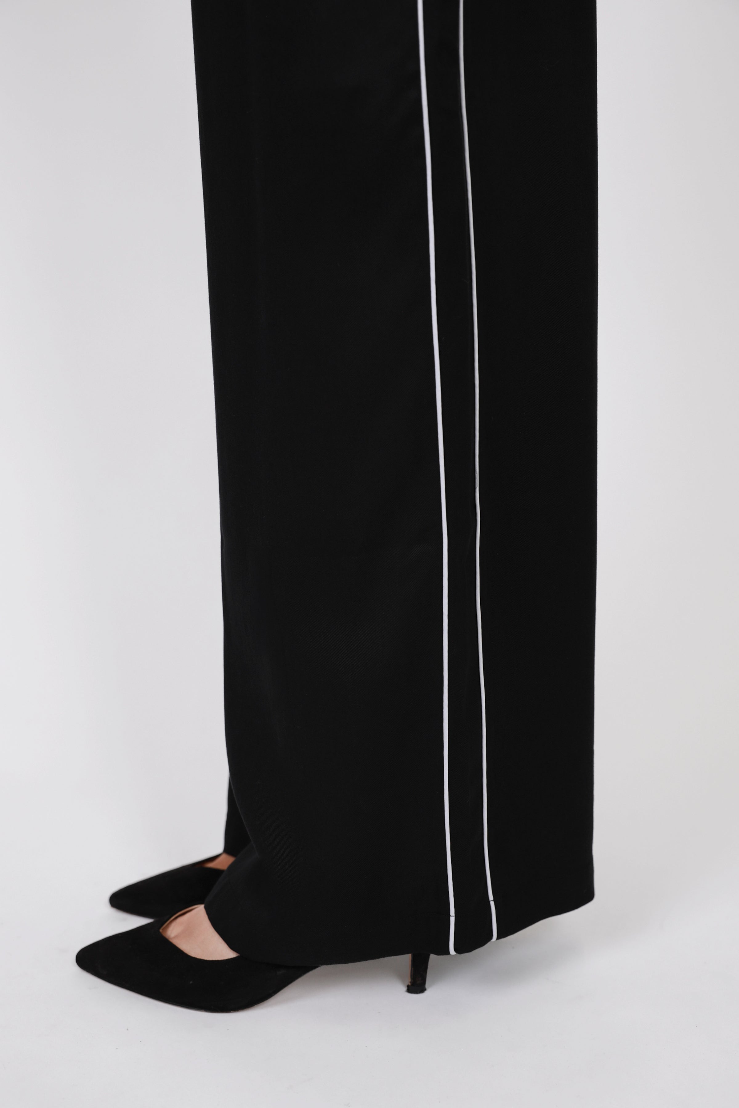 Marlow Legion Side Stripe Pant Black/White