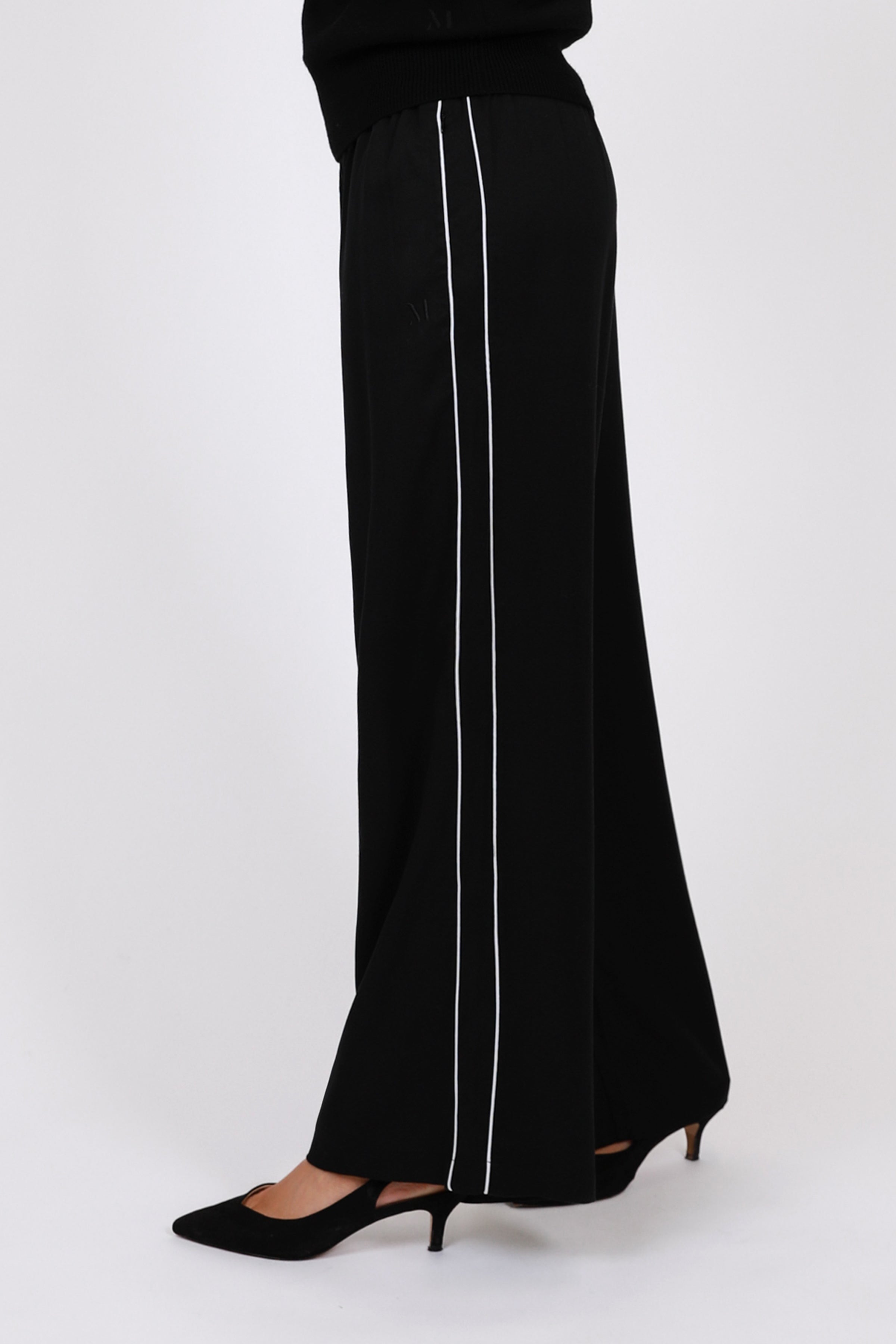 Marlow Legion Side Stripe Pant Black/White