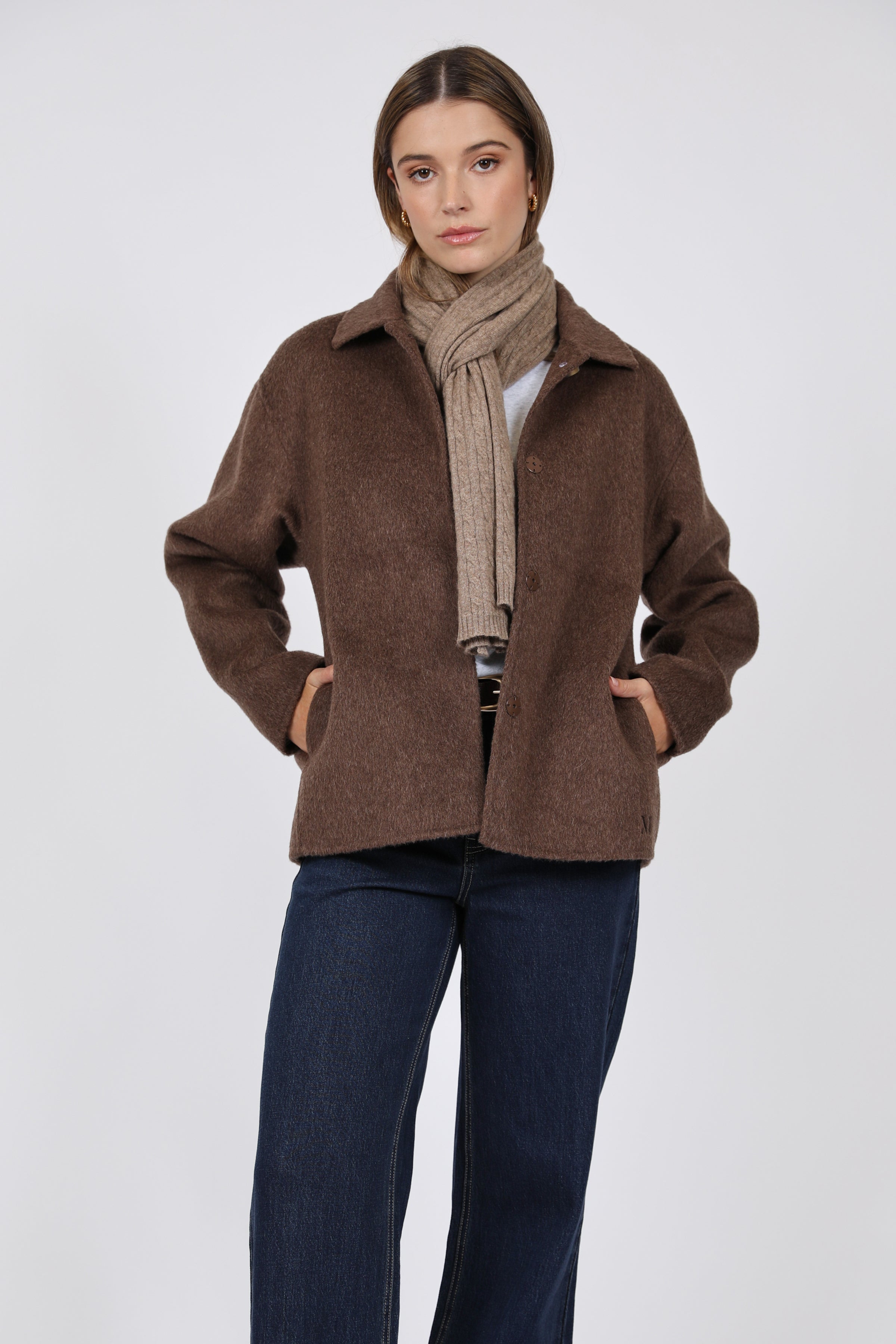 Marlow Loft Wool Coat Mushroom