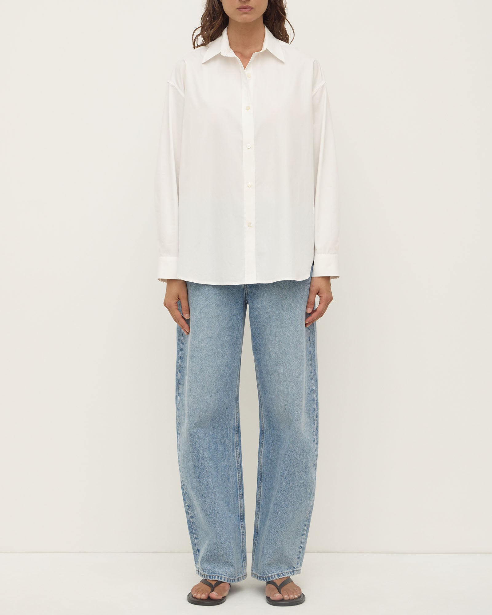Assembly Label Marigold Poplin Shirt White