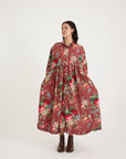 Metta Melbourne Oak Gathered Dress Floral
