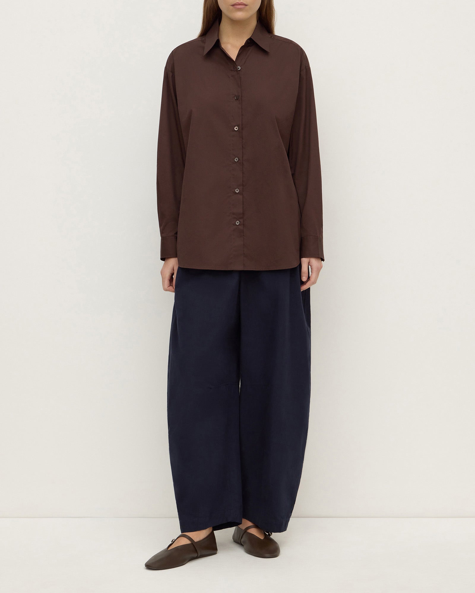 Assembly Label Micha Poplin Shirt Ganache