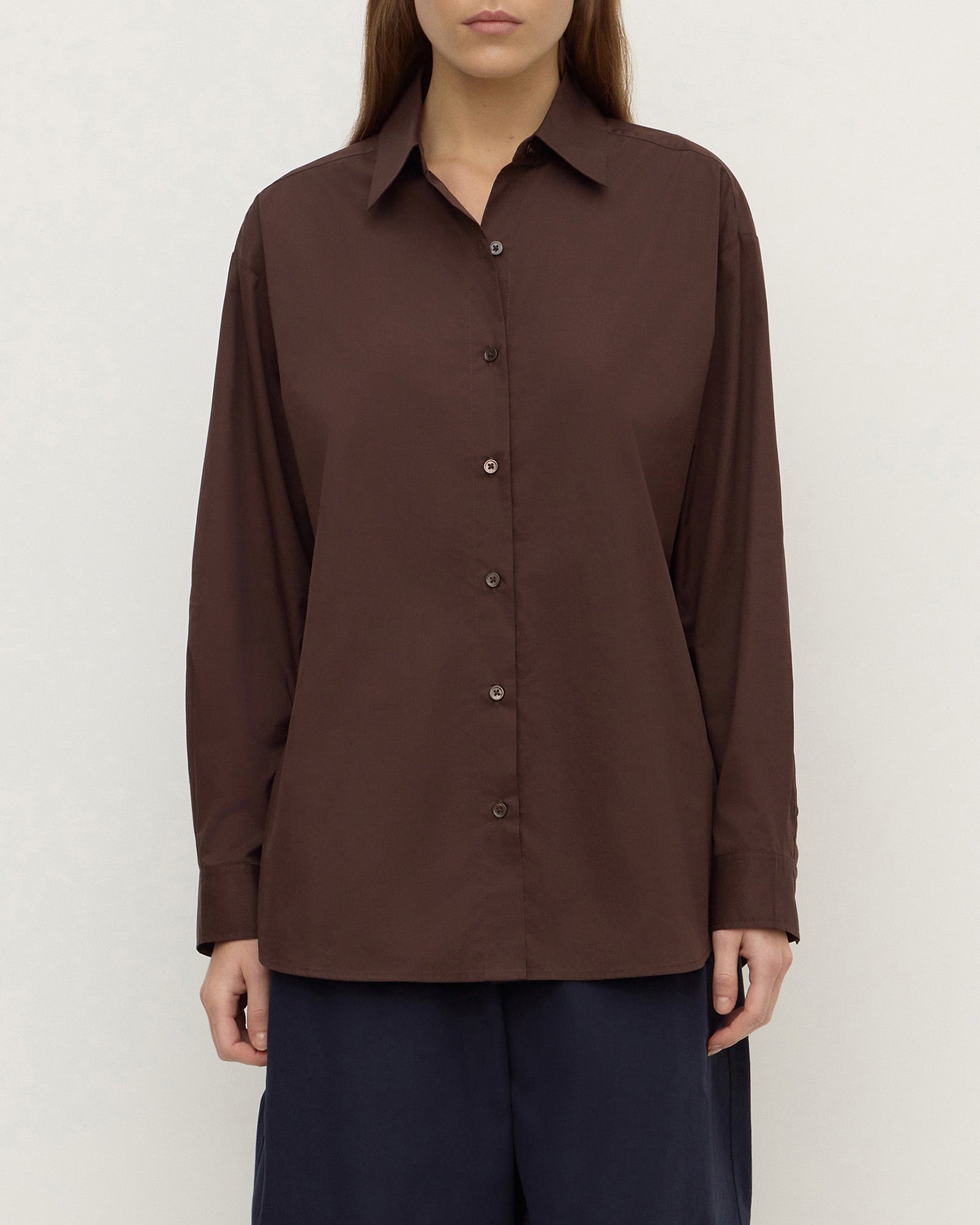Assembly Label Micha Poplin Shirt Ganache