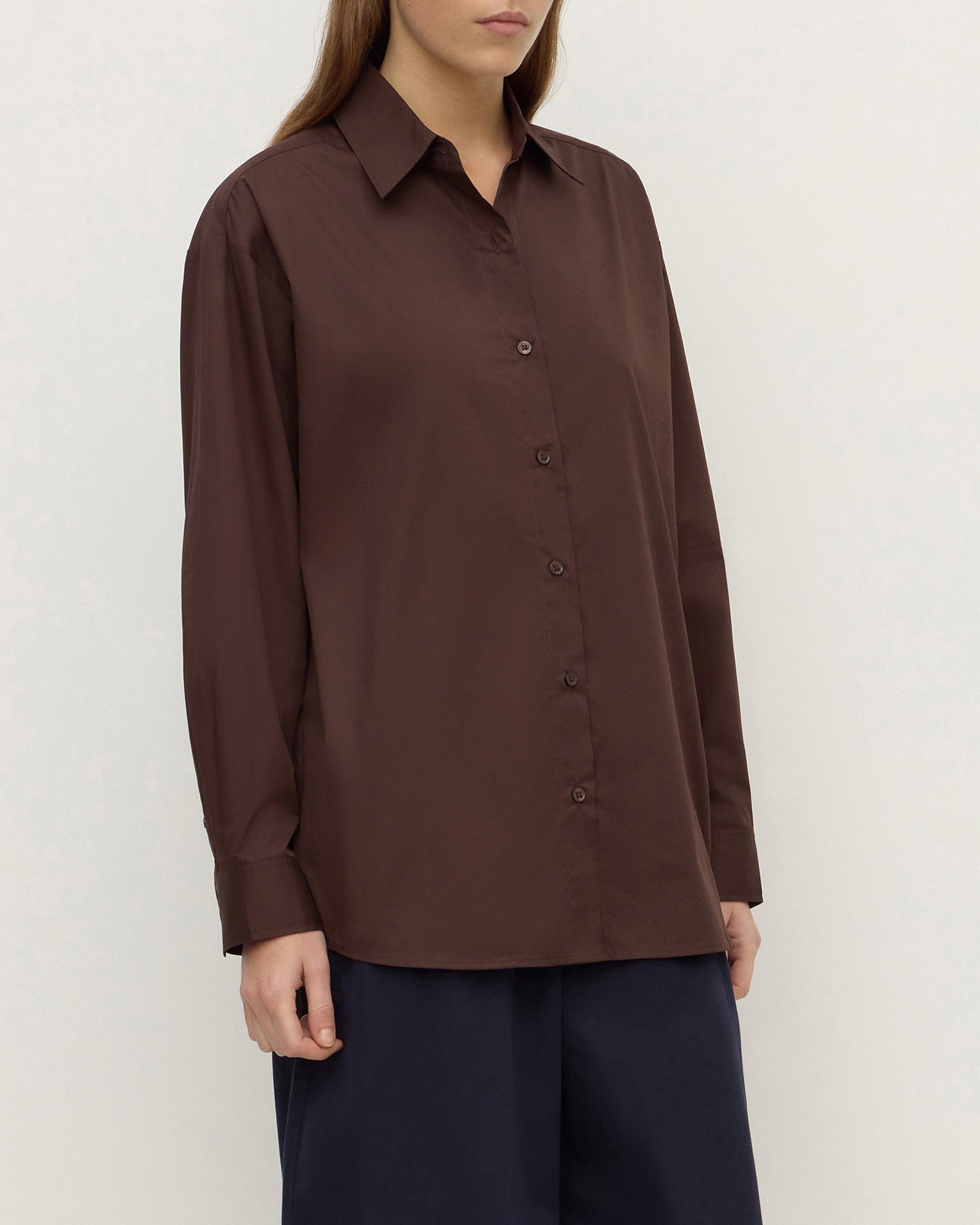Assembly Label Micha Poplin Shirt Ganache