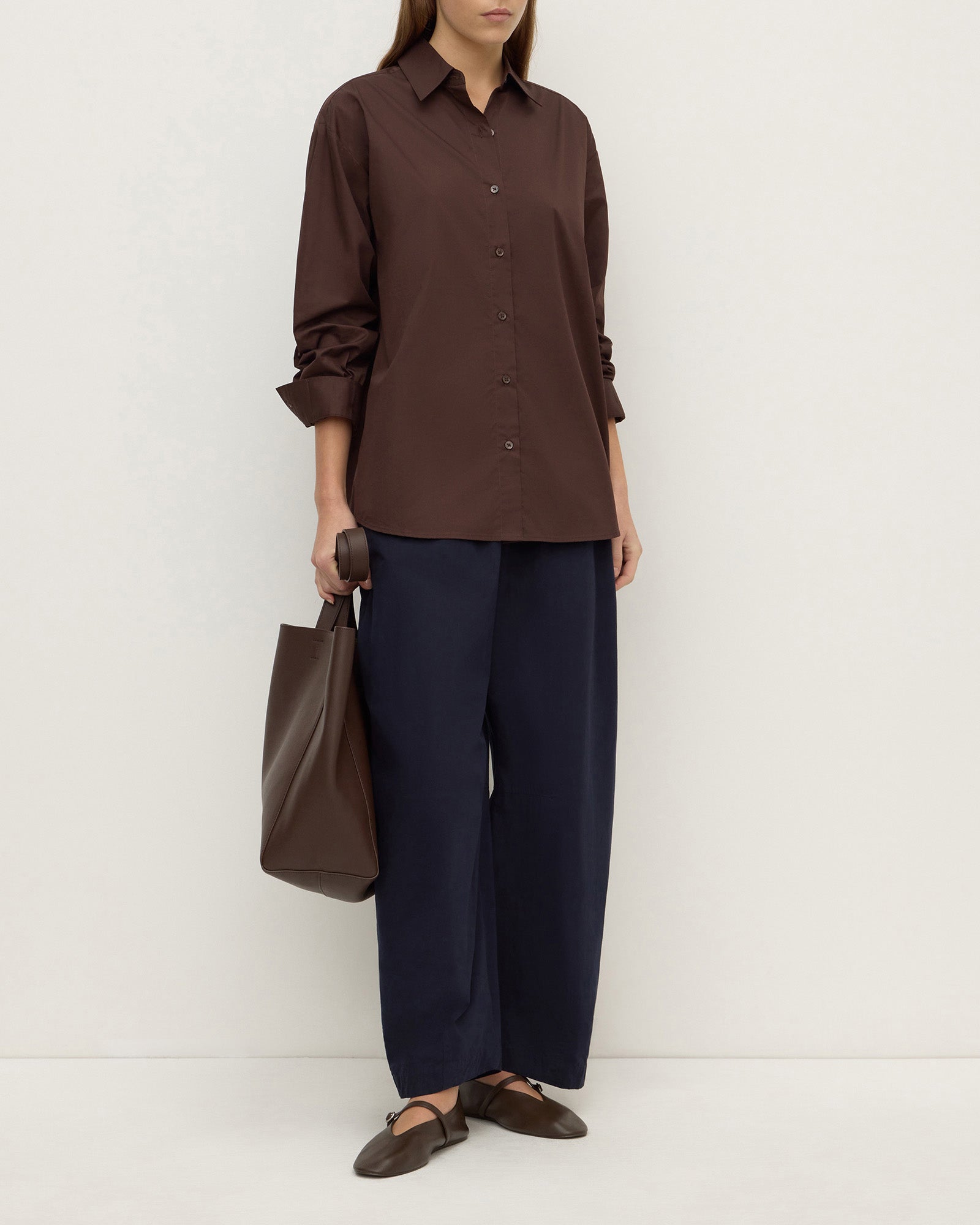 Assembly Label Micha Poplin Shirt Ganache