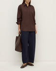 Assembly Label Micha Poplin Shirt Ganache