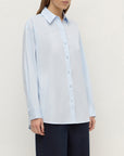 Assembly Label Micha Poplin Shirt Powder Blue