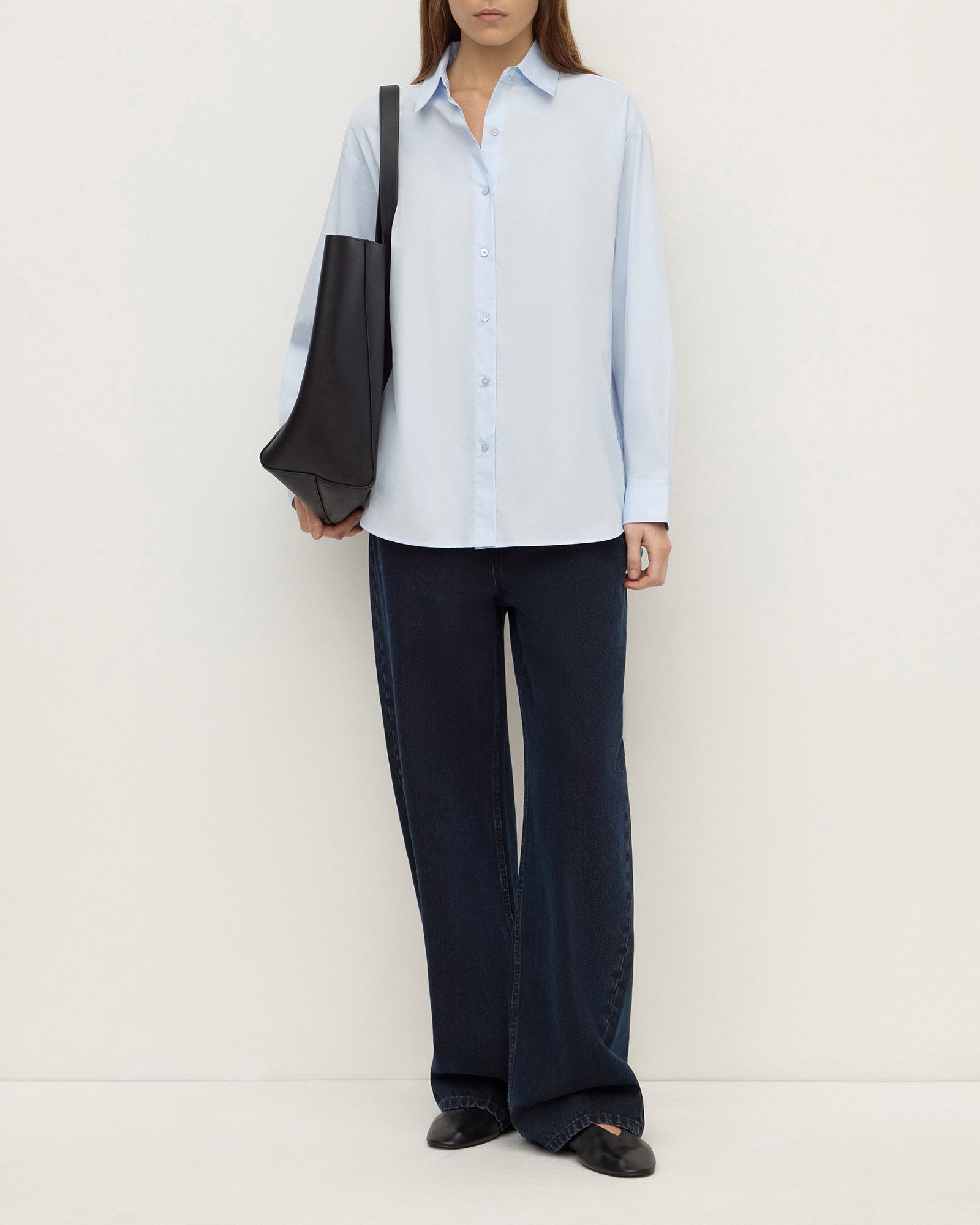 Assembly Label Micha Poplin Shirt Powder Blue