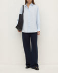 Assembly Label Micha Poplin Shirt Powder Blue