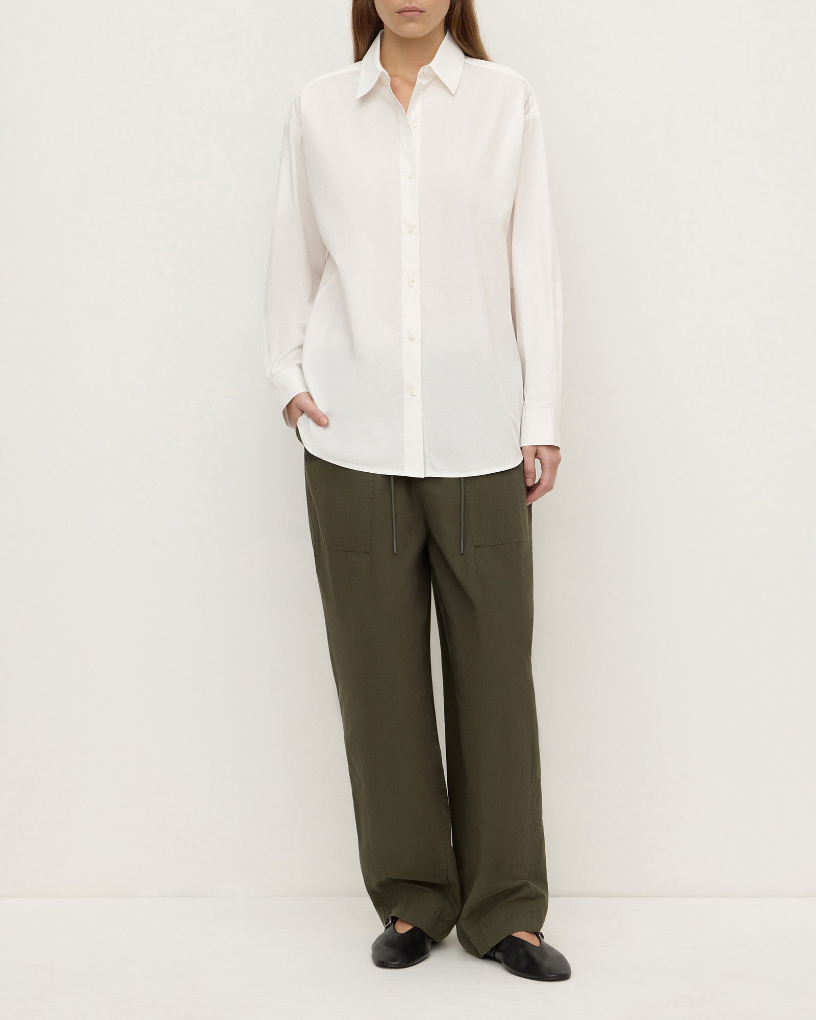 Assembly Label Micha Cotton Shirt White