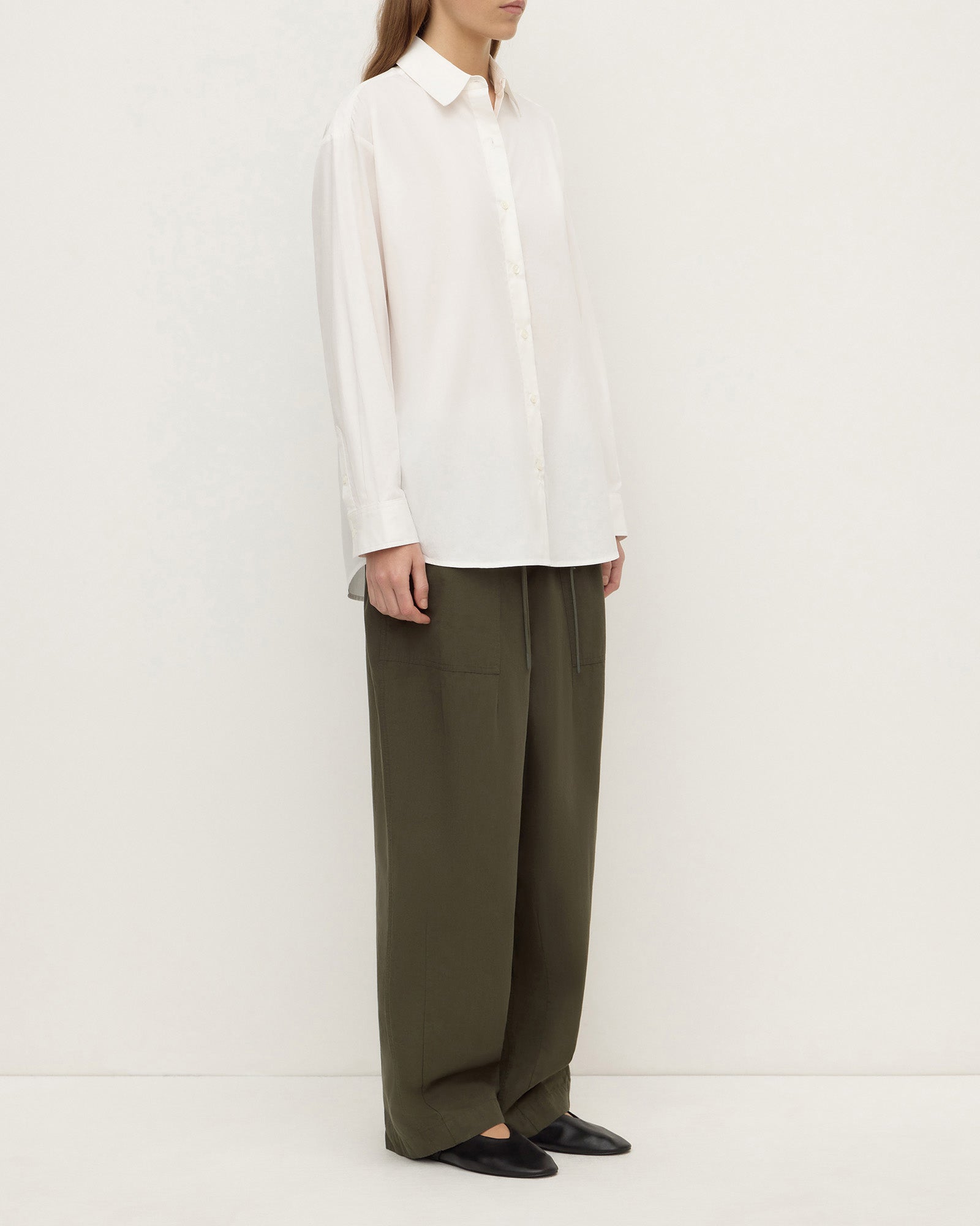 Assembly Label Micha Cotton Shirt White