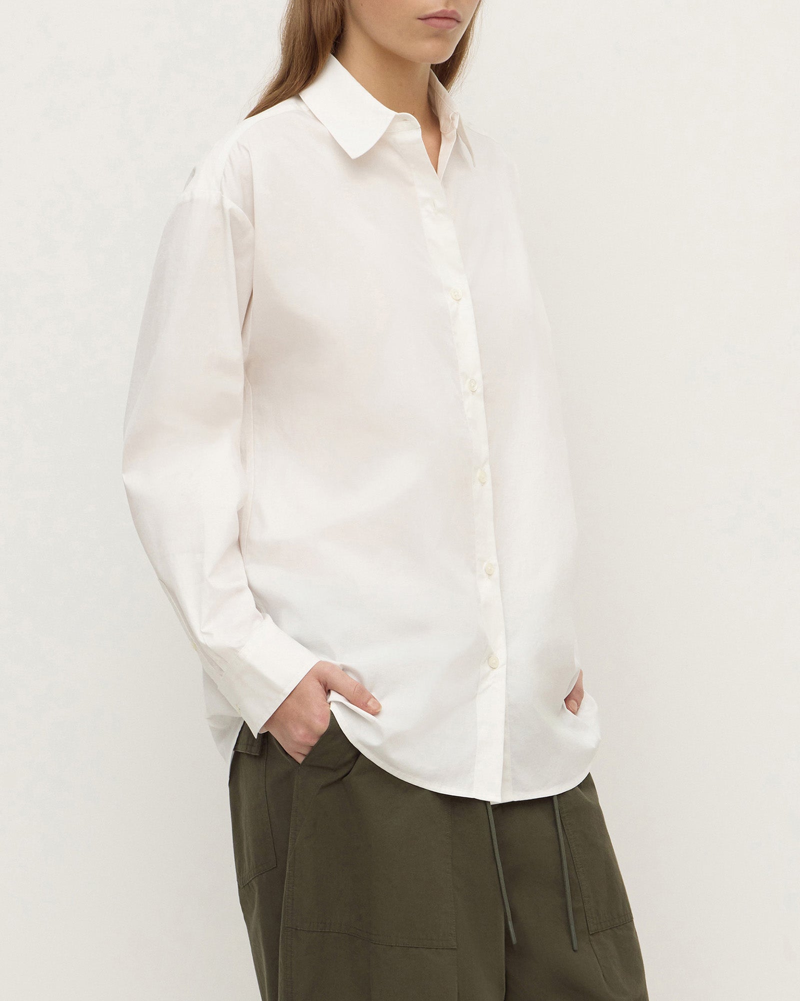 Assembly Label Micha Cotton Shirt White