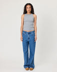 Remain Poppy Tank Grey Marle