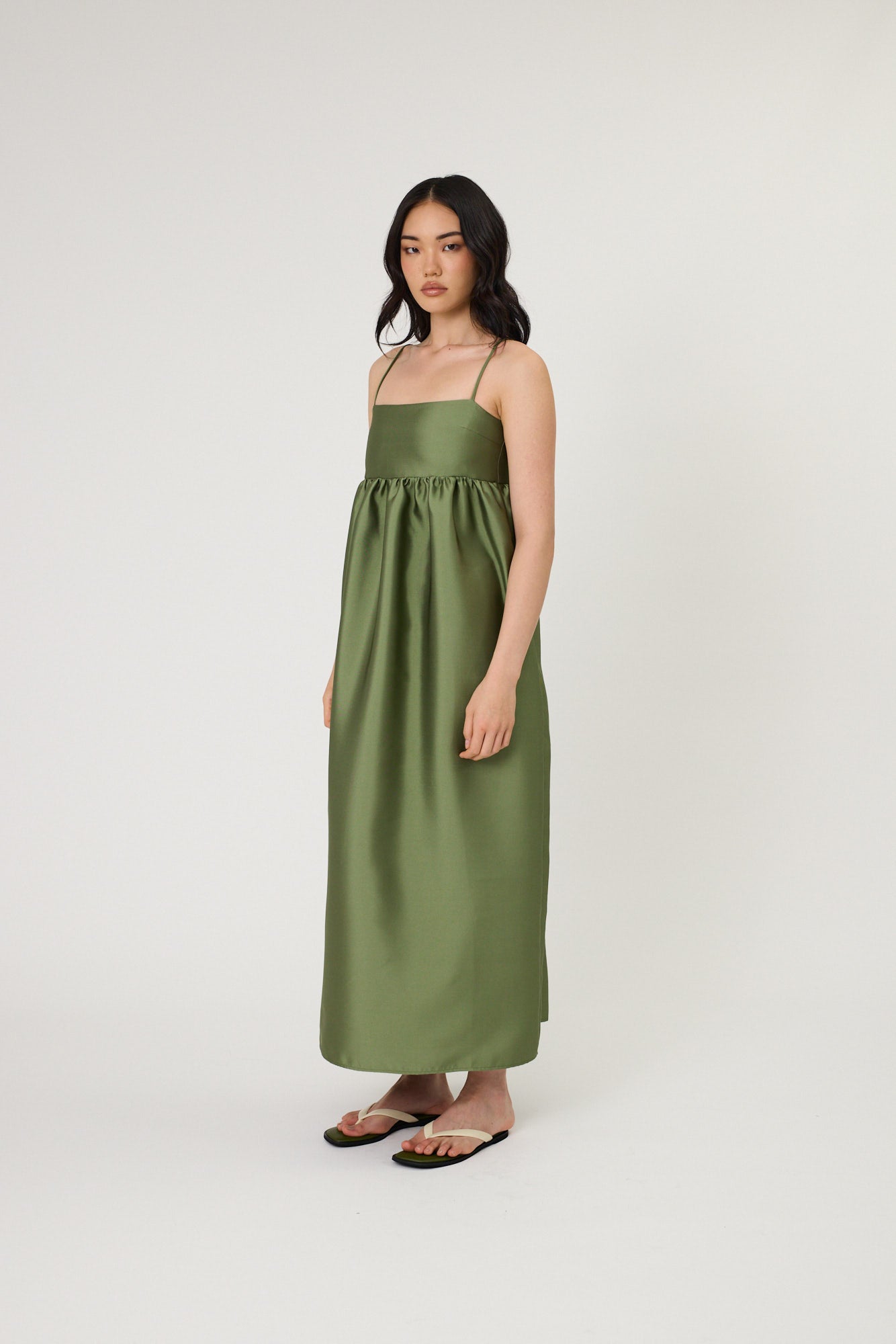 Remain Sydney Maxi Dress Seaweed