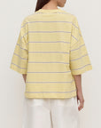 Assembly Label Nora Striped Oversized Tee Yellow Stripe