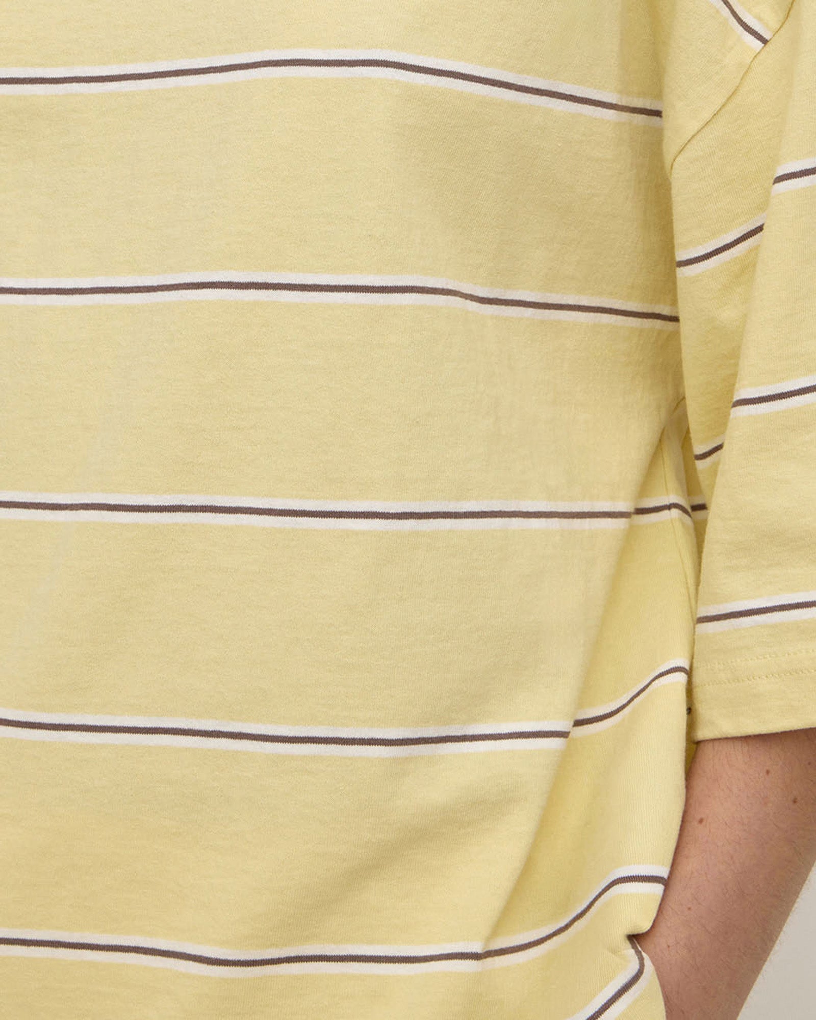 Assembly Label Nora Striped Oversized Tee Yellow Stripe