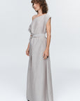 Marle Oscar Dress Chocolate Stripe