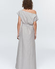 Marle Oscar Dress Chocolate Stripe