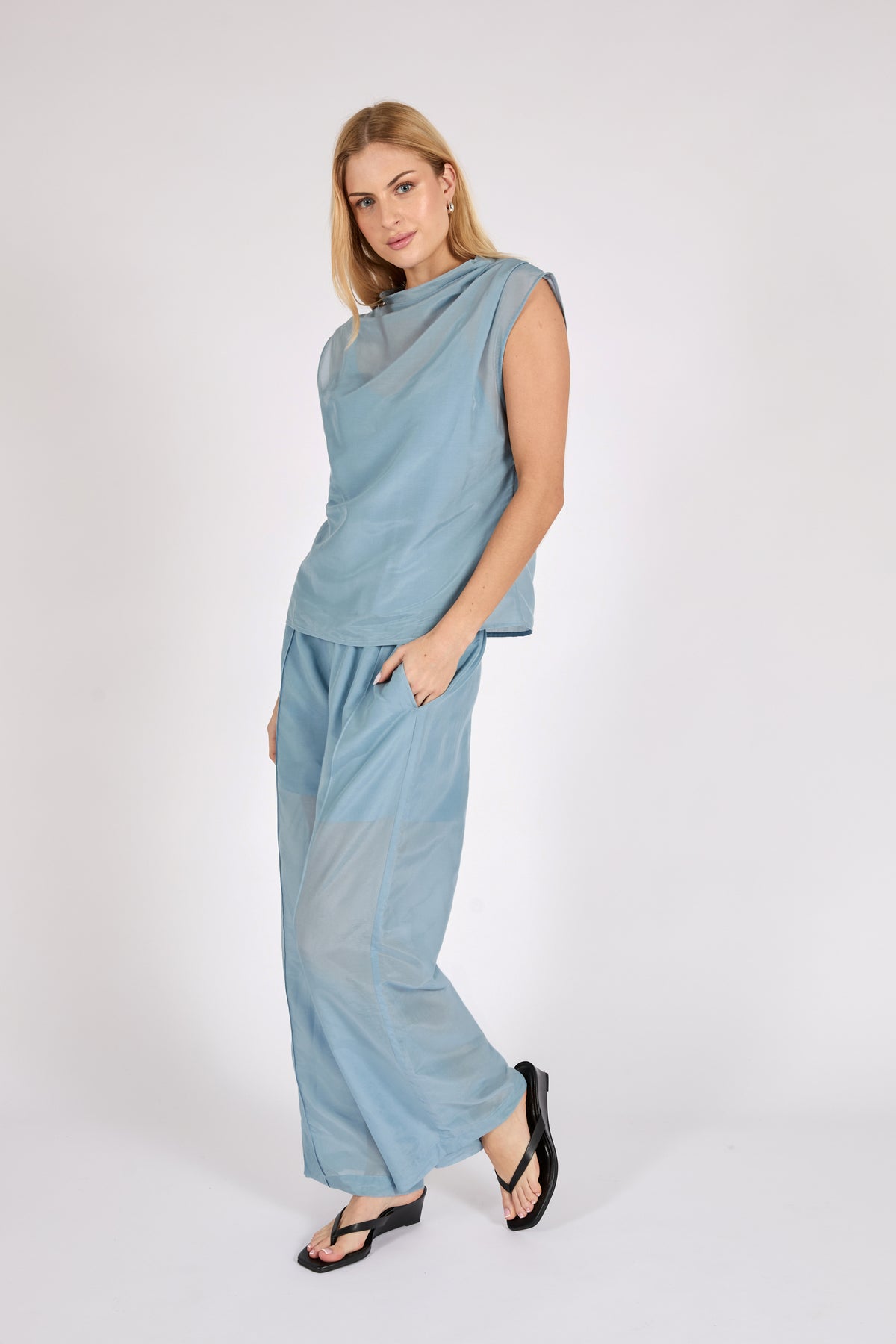 Marlow Ombra Pants Sky Blue