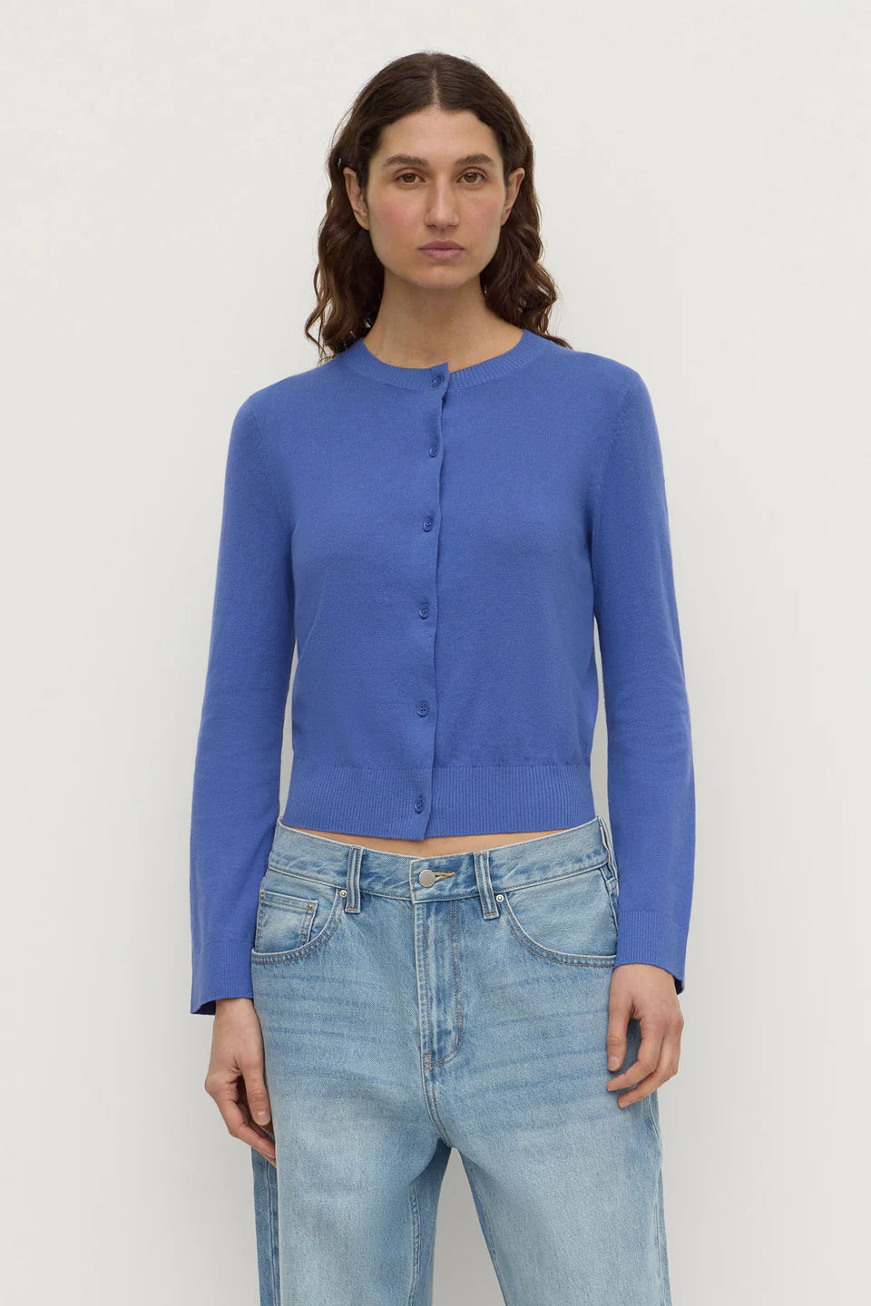 Assembly Label Orina Cotton Cashmer Cardigan Blue
