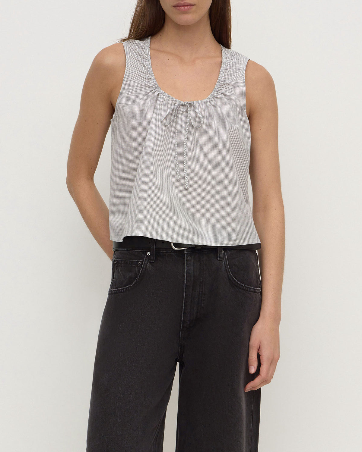 Assembly Label Phoenix Cotton Tie Top Micro Check