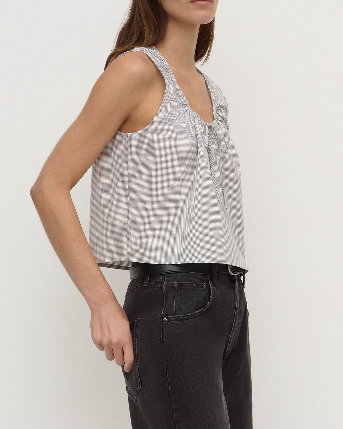 Assembly Label Phoenix Cotton Tie Top Micro Check