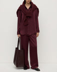 Assembly Label Pippa Silk Shirt Merlot