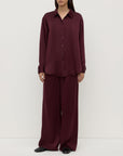 Assembly Label Pippa Silk Shirt Merlot