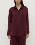 Assembly Label Pippa Silk Shirt Merlot