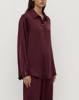 Assembly Label Pippa Silk Shirt Merlot